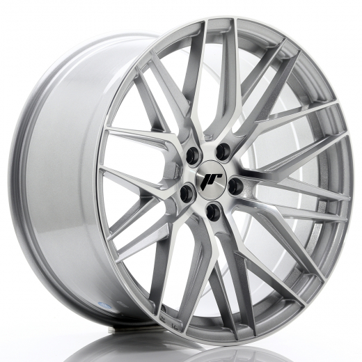 JR Wheels JR28 17x7 ET35 5x100 Silver Machined Face